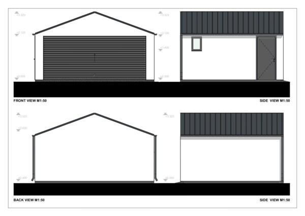 2 Auto Garaaž Exeter, 28 m²