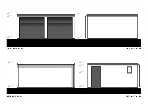 2 Auto Garaaž Penryn, 28 m²