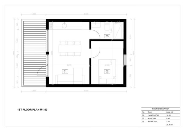 Aiamaja Manila, 29 m²