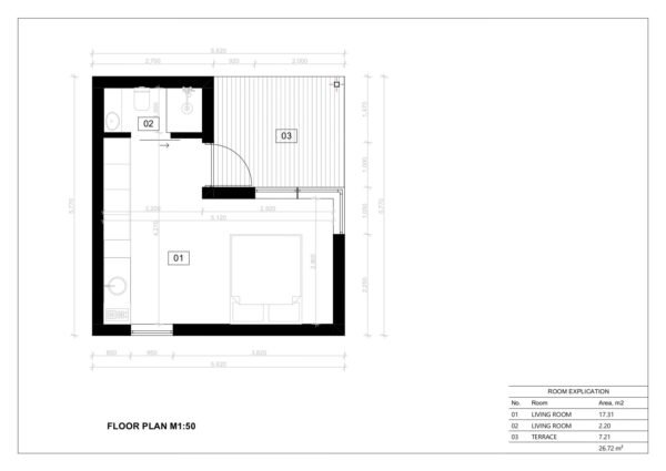 Aiamaja Zagreb, 26 m²