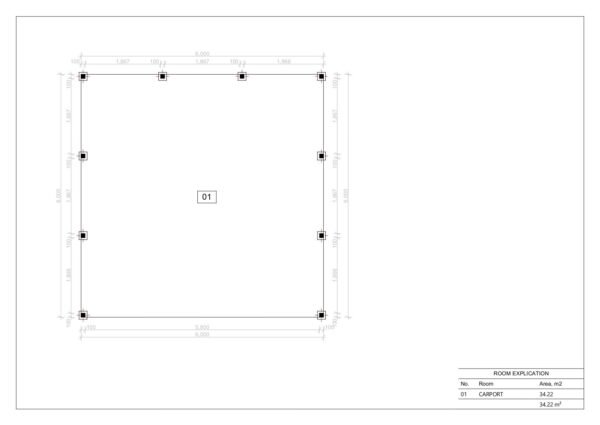 Autovarjualune  Belsay, 34 m²