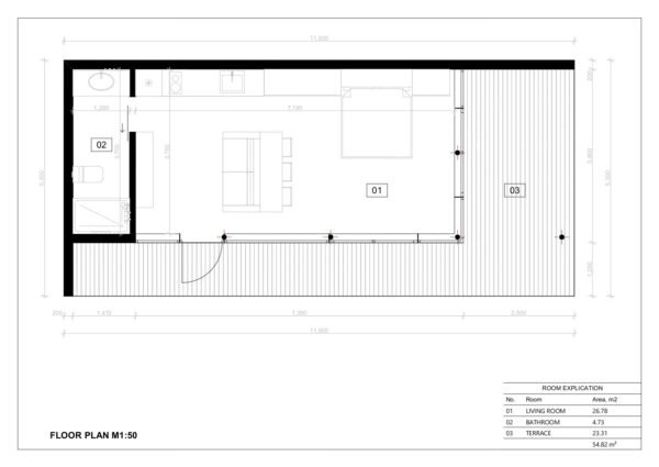 Suvemaja Asure, 54 m²