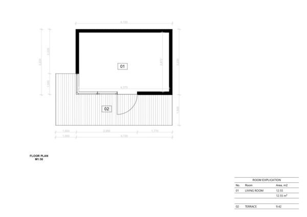Väikemaja Belgrade, 12 m²