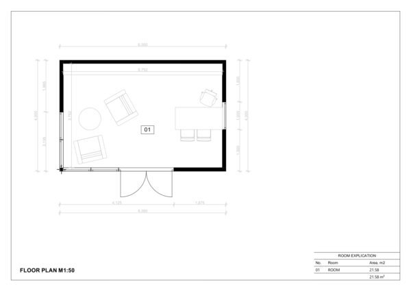 Isoleeritud Aiamaja Bremen, 24 m²
