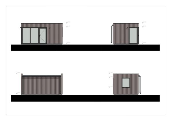 Isoleeritud Aiamaja Hamburg, 15 m²