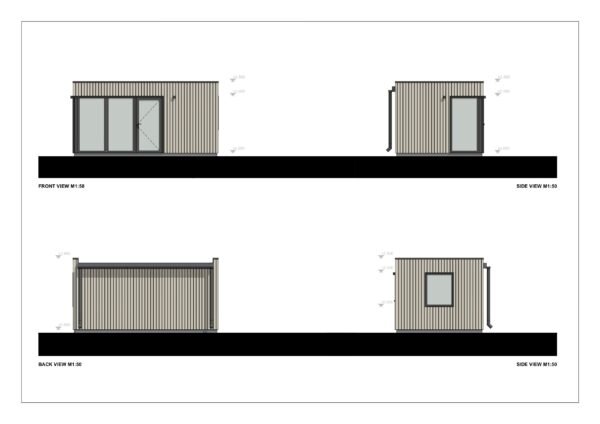 Isoleeritud Aiamaja Hamburg, 15 m²