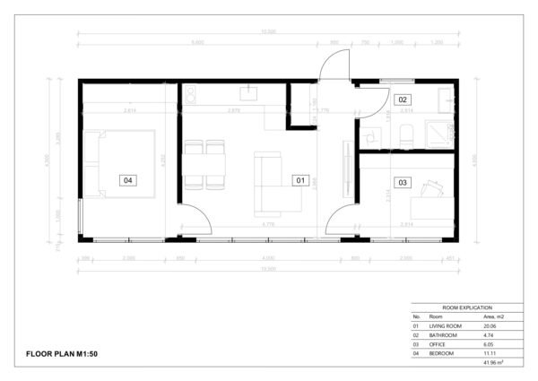 Isoleeritud Aiamaja Kiel, 47 m²