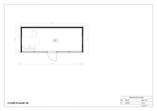 Isoleeritud Moodulmaja Calais, 13 m²