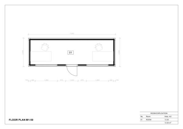 Isoleeritud Moodulmaja Tardinghen, 16 m²