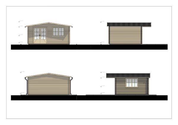 Palkmajad Drammen, 20 m²