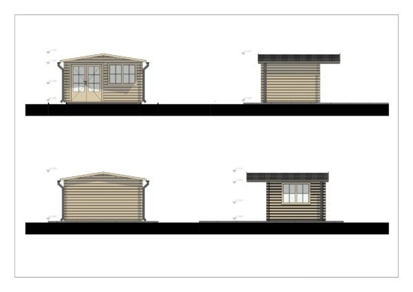 Palkmajad Stavanger, 12 m²
