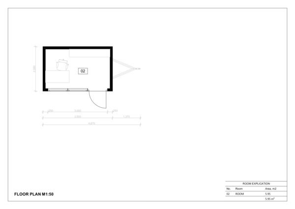 Ratastel Maja Barleta, 6 m²