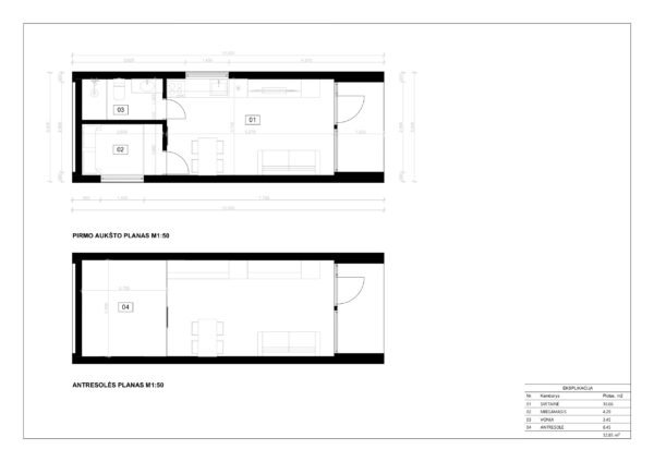 Suvemaja Cronus, 35 m²