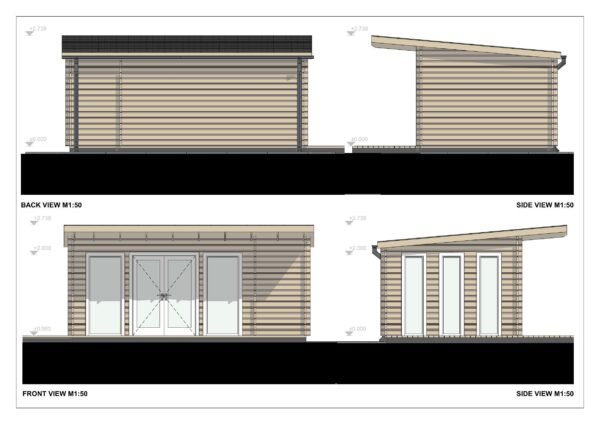Traditional Outdoor Office Kaltag 44mm, 3.5×6, 21 M² - Image 5